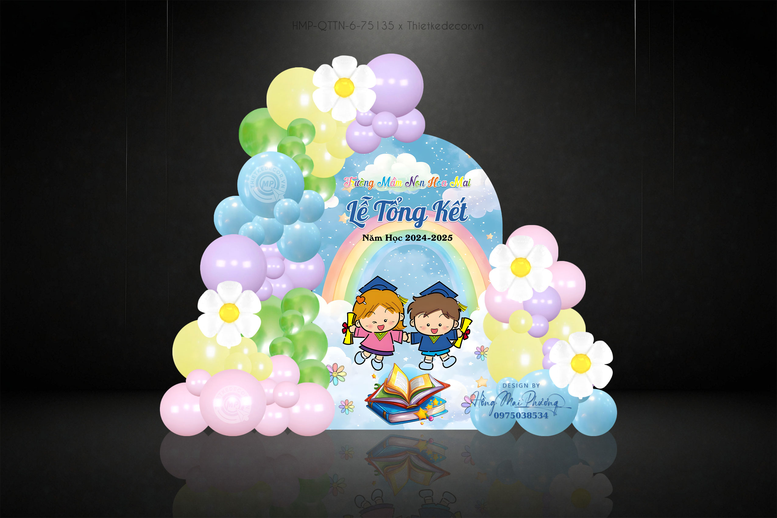 Lễ tổng kết năm học cho bé mầm non cute